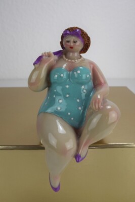 Inware Molly Dicke Damen 13 cm Dicke Frauen Rubensmodell Dekofigur Türkis 2615