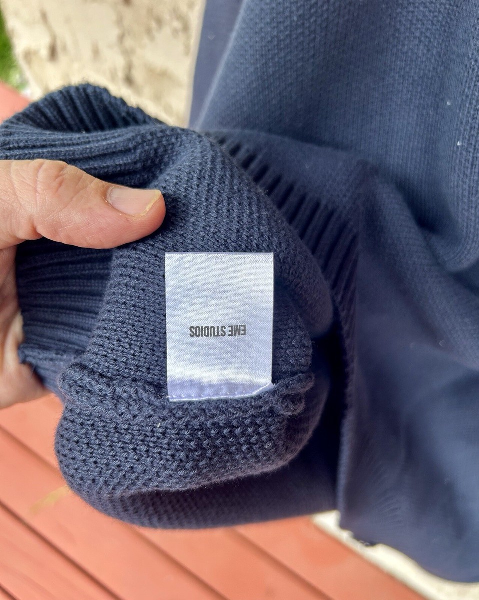 Eme Studios Oversized navy Crewneck Shirt XL View 5