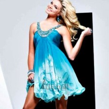 Sherri Hill  Hand Painted Prom Dress Size 4 