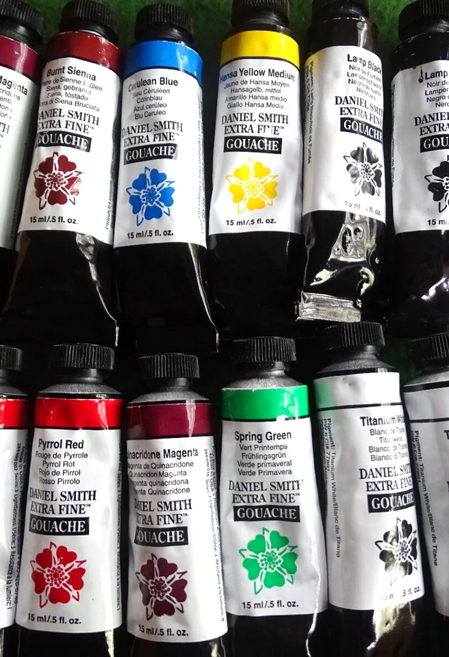 Daniel Smith Extra Fine Gouache Watercolor tubes, 15 ml