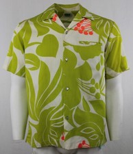 Malihini Bold Corded Pareo Vintage Hawaiian Shirt - 1970s - Small