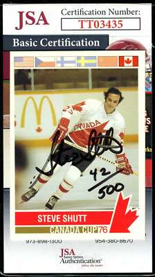 Steve Shutt JSA Autograph 1992 Future Trends '76 Future Cup Signed Hockey
