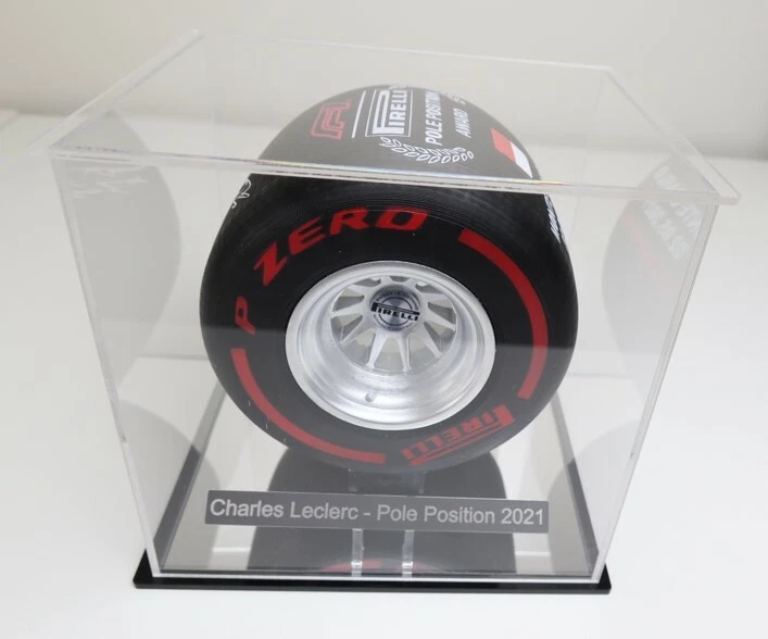 1/10th Charles Leclerc Monaco 2021 Pirelli Pole Position Award Tyre Display - Image 3 of 4