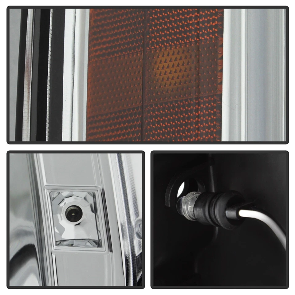 Faros proyectores halo LED cromados/claros Spyder Auto 5029324 Foto 4 de 4