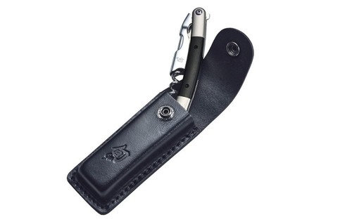 Kai SHUN Wine Opener Japan Genuine Leather 3D Case Kaijirushi Sommelier KnifeNEW - Picture 5 of 6