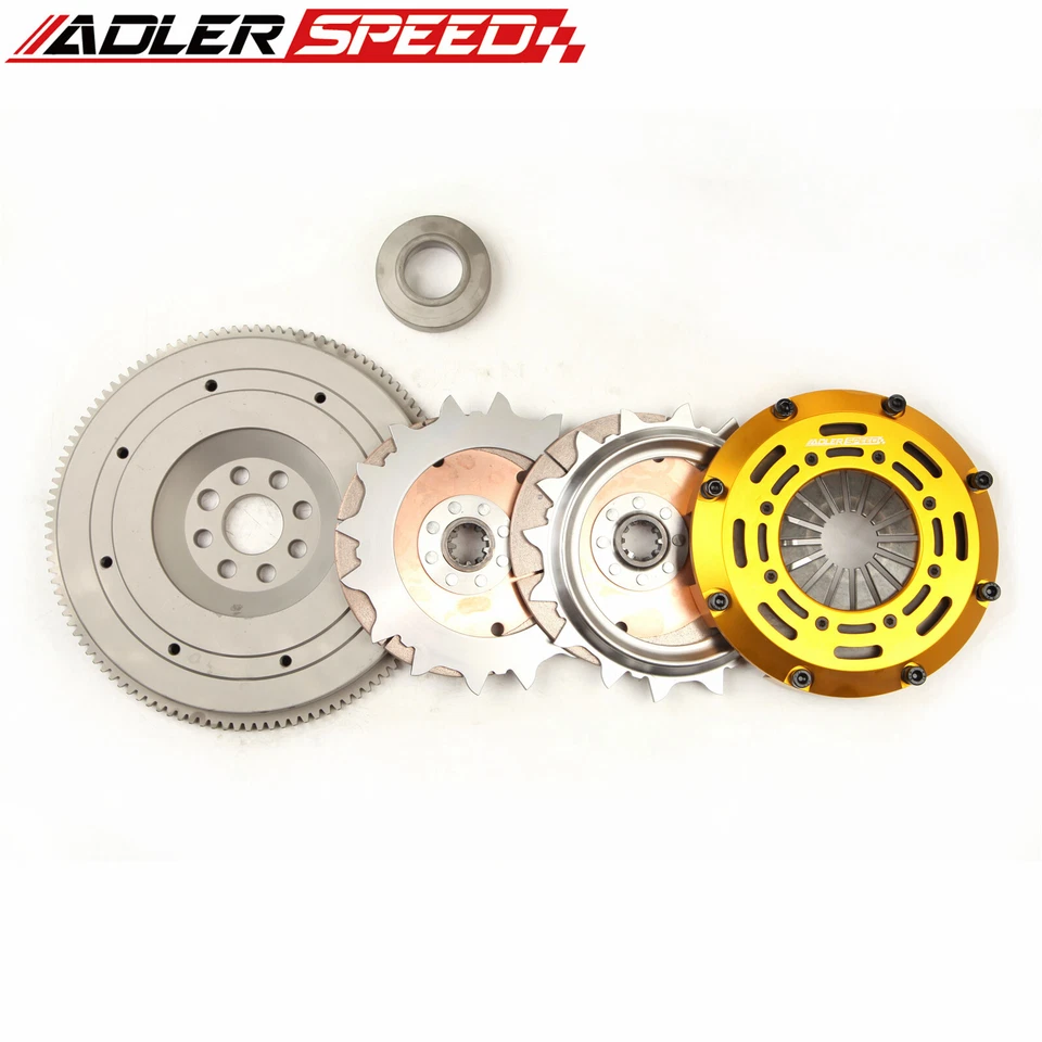 KIT EMBRAGUE DOBLE DISCO ADLERSPEED + VOLANTE PARA 01-06 BMW M3 S54 6 VELOCIDADES ESTÁNDAR Foto 4 de 4