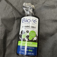 Biore Deep Pore Charcoal Cleanser 6.77 oz NIB