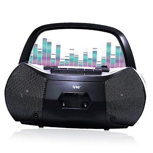  Portable Boombox CD Player and Cassette Player Combo AM/FM Radio CD Players 