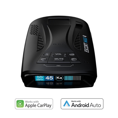 Escort MAX 4 Radar Detector 2X Filtering Advanced Range GPS Bluetooth CarPlay