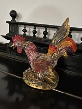 Gallo In Ceramica Antico Mica Italia 1928