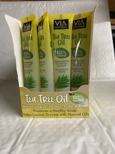 5Pcs.VIA NATURAL TEA TREE OIL(100% NATURAL) 45ml.