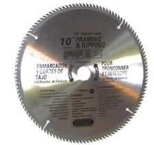  2 Pcs 10" Saw Blades 120th Carbide Teeth Miter Saw Table Saw Wood Cutting Disc