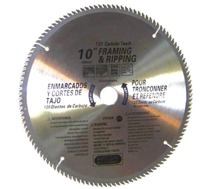  2 Pcs 10'' Saw Blades 120th Carbide Teeth Miter Saw Table Saw Wood Cutting Disc