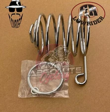 F&R LOWRIDER ROUND STEEL CHROME BASEBALL BAT HOLDER MOUNTS ON AXLE.