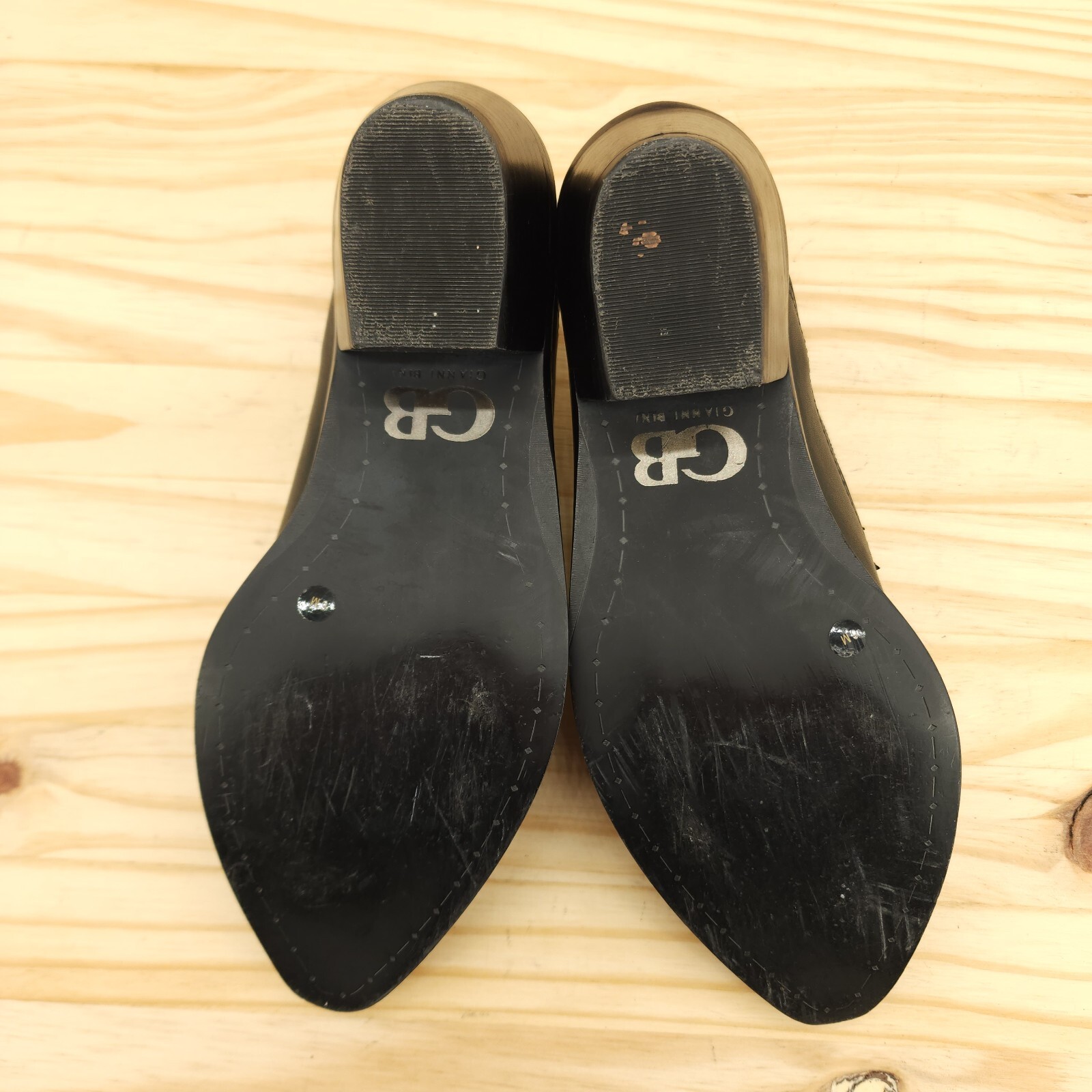 Gianni Bini Women's Cowboy Booties Sz 6 M Black Leather Western Cowgirl Outdoor