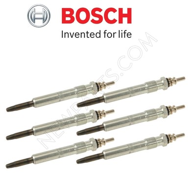 Bosch Diesel Glow Plug Kit – Set Of 6 – For Mercedes Benz W210 E300 1996-1999 – 0250201038