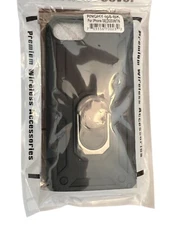 iPhone - Cell Phone Case With ATTACHED STAND For iPhone 8 -SE WITH STAND / BLACK