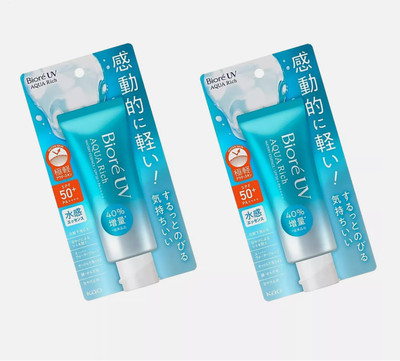 Biore UV Aqua Rich Watery Essence 2 Pack Sonnenschutz SPF50+/PA ++++ 70g