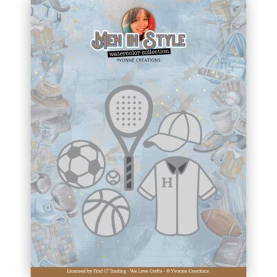 Stanzschablone - Yvonne Creations - Men in Style - Sport