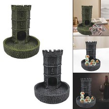 Castle Dice Tower Tabletop Roleplaying Game, Resin Random Entertainment Toy Wall