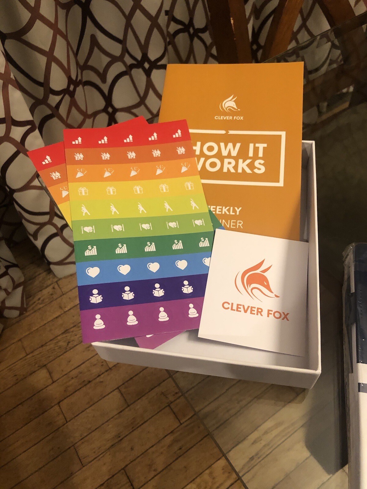 Clever Fox Non-Dated Weekly Planner,  New in Box 