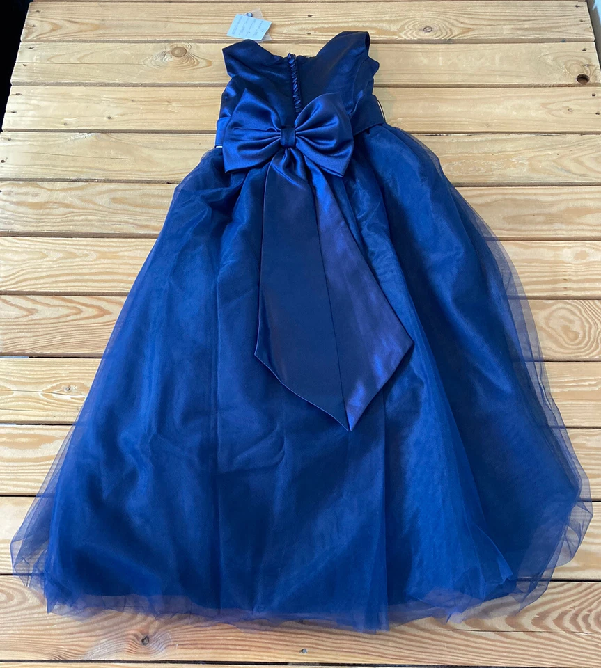 David’s bridal NWT girl’s tulle skirt sleeveless dress size 6 blue C9 - Image 2 of 4