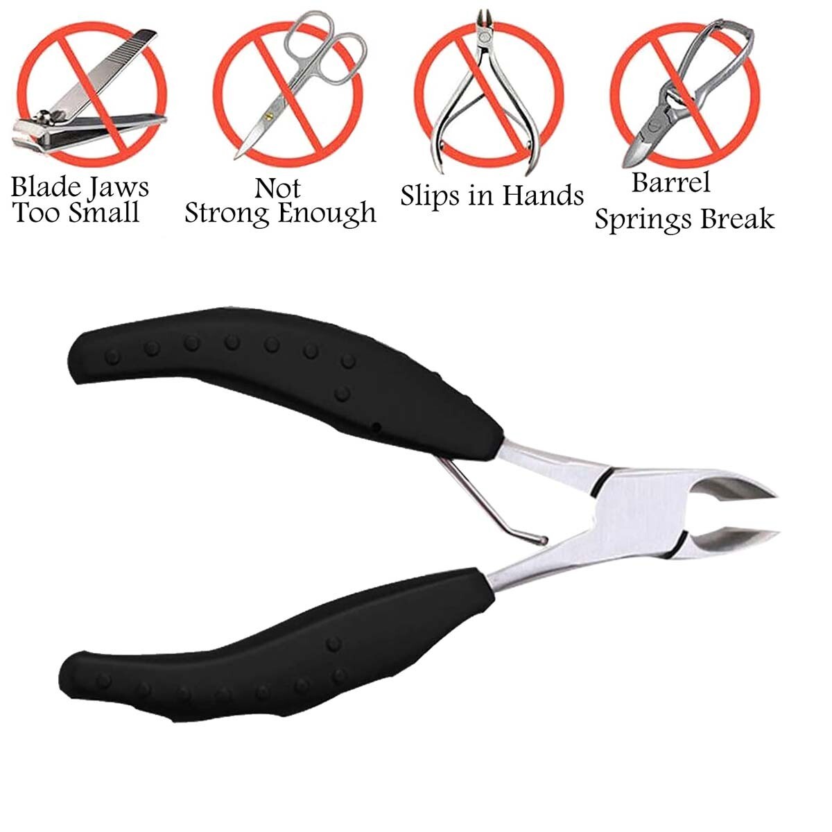 Heavy Duty Toenail Clippers Thick Nails Pedicure Tool for Arthritis