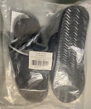 Profoot Hide-Away Pocket Sandals Black w Grey Trim Mens Large Size 10-11 NEW