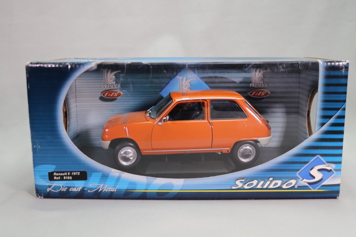 Solido Prestige 1/18 - Renault 5 1972 Orange - Réf 8185 - Occasion Boîte Défraîchie