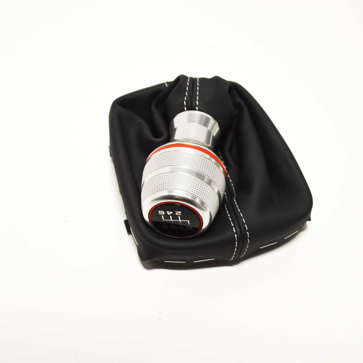 AUDI A1 8X 6 SPEED GEAR SHIFT KNOB ALLOY WITH LEATHER BOOT