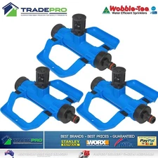 3x Wobble Tee Clever Drop Sprinkler Aussie Model PRO Water Saving Grass Lawn