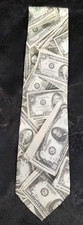 US Money Million Dollar Tie by Ralph Marlin 55 Inches Made in USA