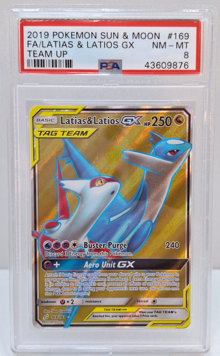 Latias & Latios GX (Full Art) 169/181 Sm-Team Up Holo for Latias & Latios GX (Full Art) 169/181 Sm-Team Up Holo for