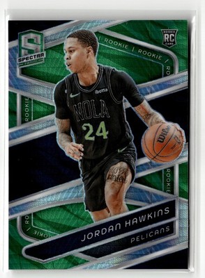 Jordan Hawkins Rookie 2023-24 Panini Spectra #143 International Green #/75