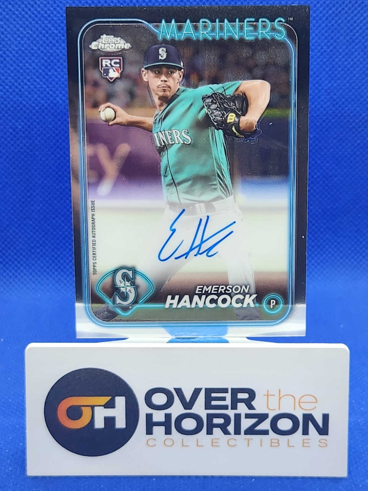 2024 Topps Chrome Emerson Hancock RC Auto #RA-EH Seattle Mariners