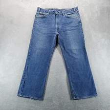 VTG Levis 517 Jeans Mens 38 Blue Bootcut Made in USA 80s Dark Wash