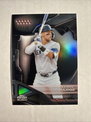 2025 Topps Chrome Black Aaron Judge #/10 – New York Yankees