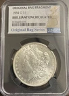 1884 o Morgan Dollar Brilliant Uncirculated Original Bag Series