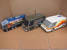 Micro Machines Army City Van Fold Out Playset Galoob - LOT OF 3 - READ DESC