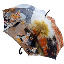 NEW Guy De Jean Mi Mai Tour Eiffel Auto Long Umbrella