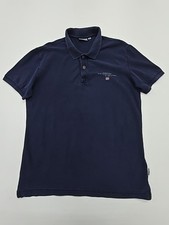 NAPAPIJRI Boys Navy Logo Pocket Polo Shirt Big Kid L Regular