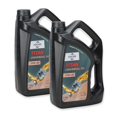 10 Liter FUCHS TITAN UNIVERSAL HD 15W-40 Motoröl Öl ACEA A3/B3 SPI SL MB 229.1