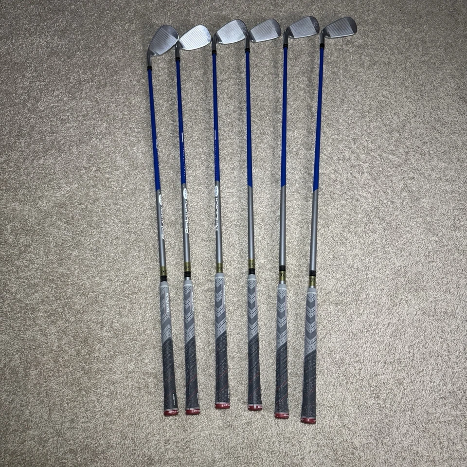Snake Eyes Fire Forged HS300 Irons Set RH P-5 Iron Pro Launch Blue Nice Grips - Image 3 of 4