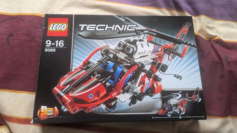 LEGO Technic: Rescue Helicopter 2 In 1 (8068) 100% Compete, Instructions, Box