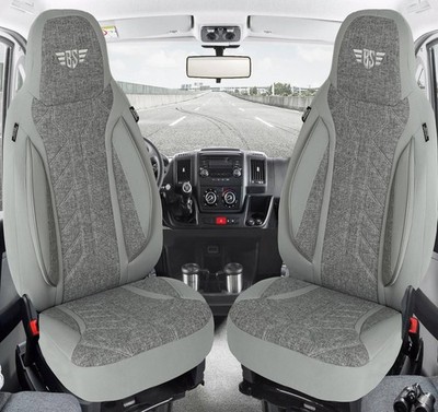 Schonbezüge Sitzbezüge für Ford S-Max 2 Bj ab 2015 in Grau PLKT208