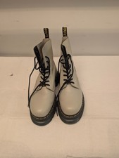 Dr Martens Audrick Quad Boots Women 12 Platform Cobblestone Grey Chunky Lug Boot