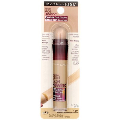 2 Pack Maybelline Instant Age Rewind Eraser Dark Circles Concealer, Neutraliz...