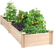Wooden Horticulture Raised Garden Bed Divisible Elevated