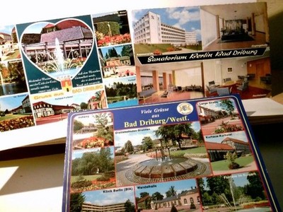 Bad Driburg / Nordrhein-Westfalen. 3 x Alte Ansichtskarte / Postkarte farbig, un