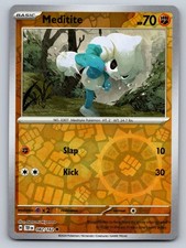 Meditite 082/162 Reverse Holo Temporal Forces Pokemon Card - NM